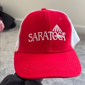 Red Saratoga Trucker Hat